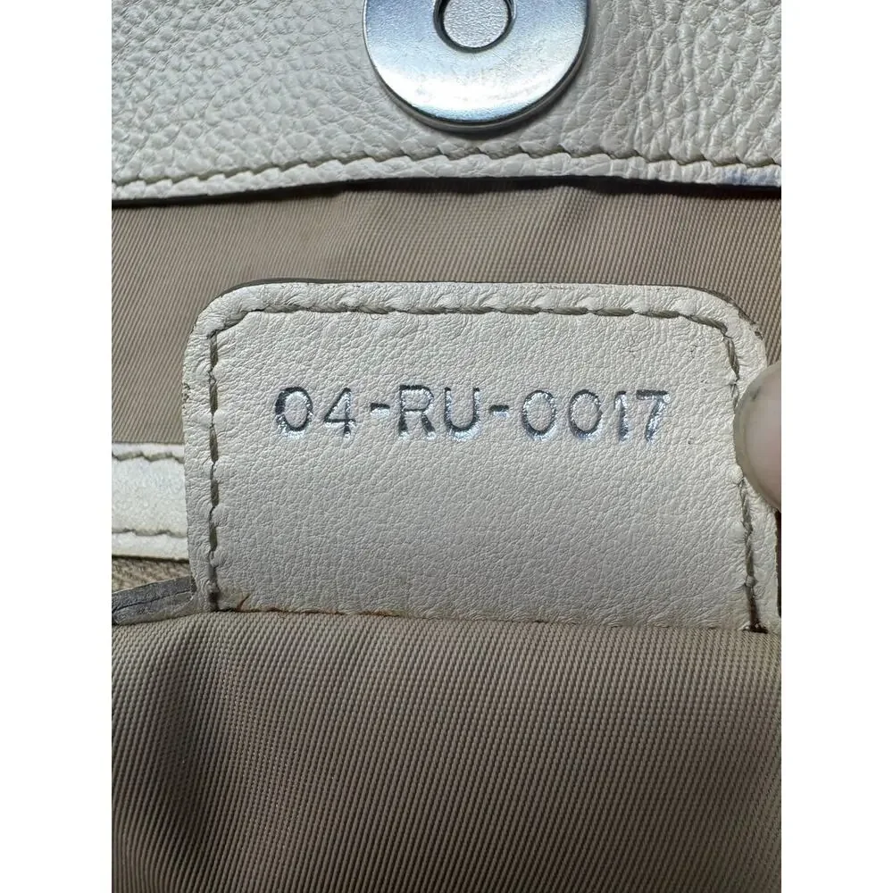 Dior Y2K John Galliano Monogram Detective Frame Beige Canvas Leather Bag